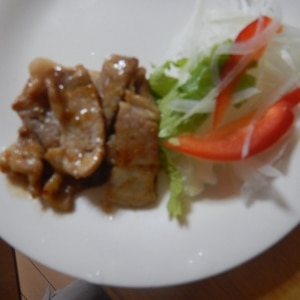 軟らかっ☆豚肉のニンニク生姜焼き